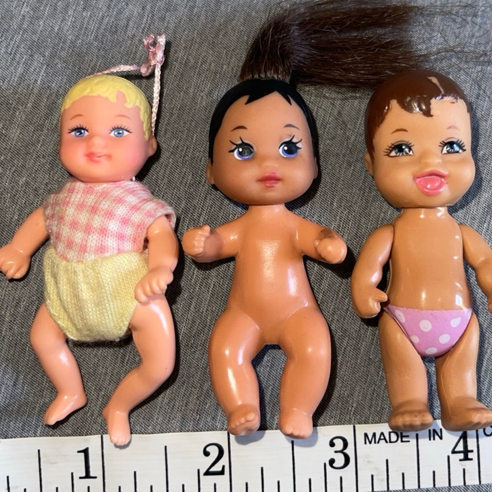 Vtg Barbie Baby Krissy Lot Of Three 93’c, 98’, 06’ Baby Doctor Doll Baby Sister